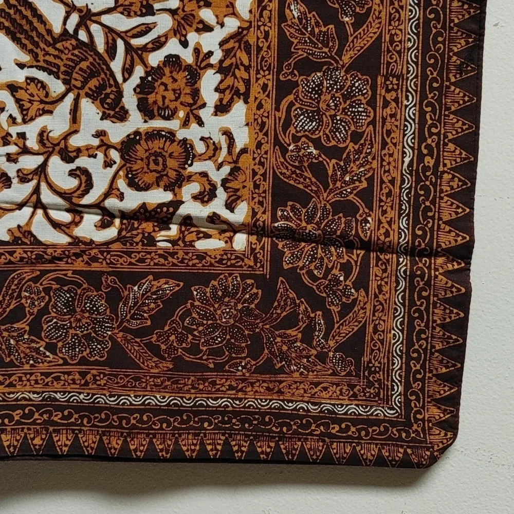 Brown & Tan Batik Pillow Cover 25.5x24.5